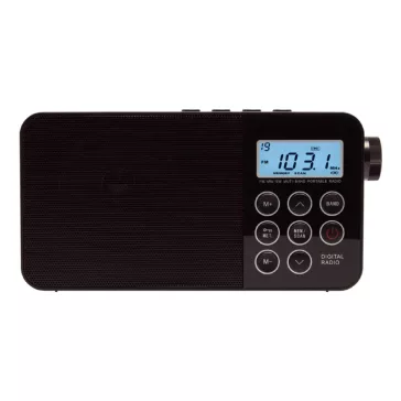   SAL RPR 3LCD táskarádió, AC/DC, AM_FM_SW digitális rádió, ébresztő, AUX, 60 tárolható állomás