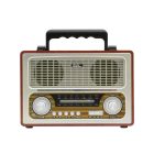 SAL RRT3 retro táskarádió, stereo multimédia lejátszó, BT, USB/microSD, AUX, 3-sávos rádió, hálózati/elemes