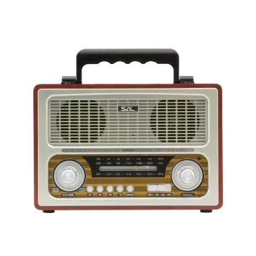   SAL RRT3 retro táskarádió, stereo multimédia lejátszó, BT, USB/microSD, AUX, 3-sávos rádió, hálózati/elemes