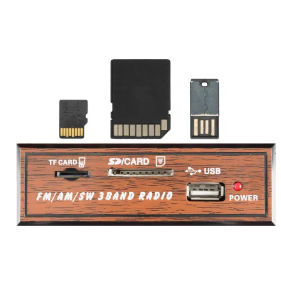 SAL RRT3 retro táskarádió, stereo multimédia lejátszó, BT, USB/microSD, AUX, 3-sávos rádió, hálózati/elemes