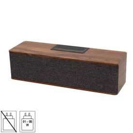   SAL RRT7 sztereó retro hangszóró, vezeték nélküli, 2x5W, FM rádió, Bluetooth, beépített akkumulátor