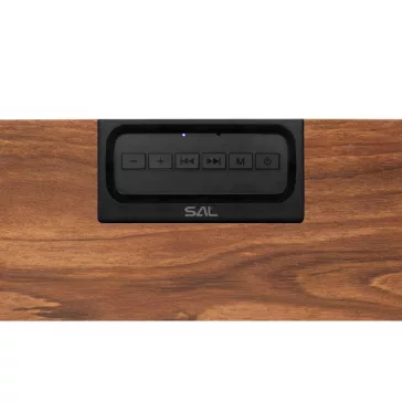   SAL RRT7 sztereó retro hangszóró, vezeték nélküli, 2x5W, FM rádió, Bluetooth, beépített akkumulátor