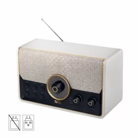   SAL RRT 6B retro táskarádió, multimédia lejátszó, 6 in 1, BT, USB, MicroSD, AUX, FM rádió, kihangosító, beépített mikrofon