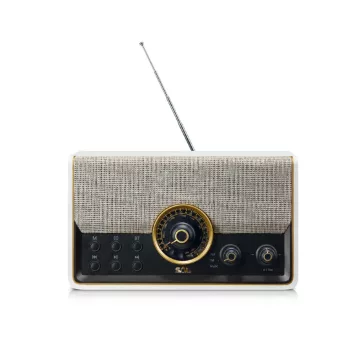   SAL RRT 6B retro táskarádió, multimédia lejátszó, 6 in 1, BT, USB, MicroSD, AUX, FM rádió, kihangosító, beépített mikrofon