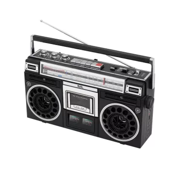   SAL RRT BROOKLYN sztereó kazettás rádiós magnó, Bluetooth, USB, microSD, MP3, felvétel, 4-sávos rádió, multimédia