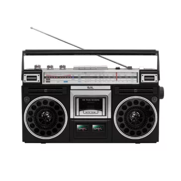   SAL RRT BROOKLYN sztereó kazettás rádiós magnó, Bluetooth, USB, microSD, MP3, felvétel, 4-sávos rádió, multimédia