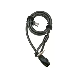   STANLEY S741-163 családi kulcskábeles kerékpár zár, 3 kulcsos, 2400 mm hosszúság