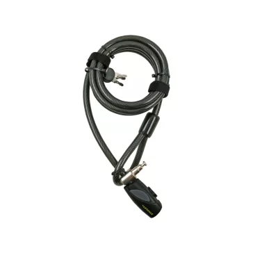   STANLEY S741-163 családi kulcskábeles kerékpár zár, 3 kulcsos, 2400 mm hosszúság