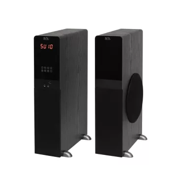   SAL 200BT multimédiás hangdobozpár, 2 x 80 W, 3 utas Bass-reflex, Bluetooth, USB, SD, FM, 2 x RCA, 2 x 6,3mm jack, EQ