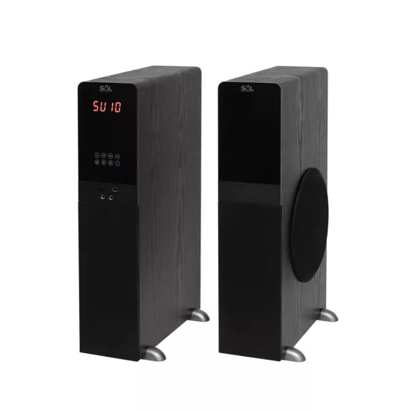 SAL 200BT multimédiás hangdobozpár, 2 x 80 W, 3 utas Bass-reflex, Bluetooth, USB, SD, FM, 2 x RCA, 2 x 6,3mm jack, EQ SAL 200BT multimédiás hangdobozpár, 2 x 80 W, 3 utas Bass-reflex, Bluetooth, USB, SD, FM, 2 x RCA, 2 x 6,3mm jack, EQ