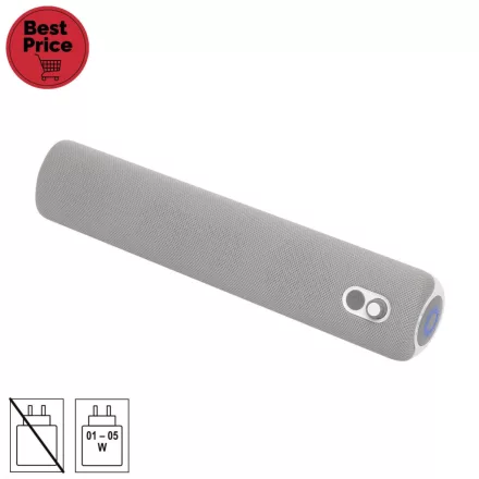 SAL SB 2000 hordozható hangprojektor, 2.1 stereo, BT TWS kapcsolat, 3.5mm AUX, érintőgombok, EQ, mikrofon, USB-C és AUX kábel, IPX5