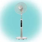 Home SFR 40 3D álló ventilátor, 60 W, 3 fokozat, 40 cm-es lapátátmérő, 3D-s oszcillálás, távirányító, átlátszó lapát, LED kijelző, fehér