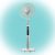 Home SFR 40 3D álló ventilátor, 60 W, 3 fokozat, 40 cm-es lapátátmérő, 3D-s oszcillálás, távirányító, átlátszó lapát, LED kijelző, fehér