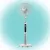 Home SFR 40 3D álló ventilátor, 60 W, 3 fokozat, 40 cm-es lapátátmérő, 3D-s oszcillálás, távirányító, átlátszó lapát, LED kijelző, fehér