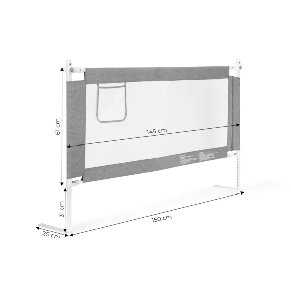 Bizonsági rács védőkorlát 150 cm Bizonsági rács védőkorlát 150 cm
