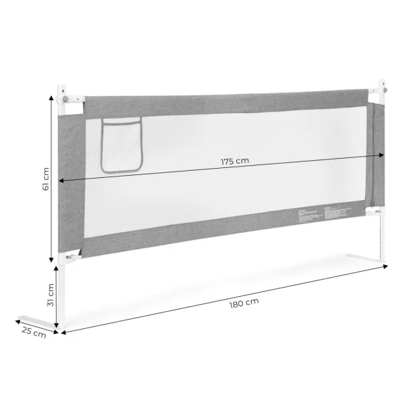 Bizonsági rács védőkorlát 180 cm Bizonsági rács védőkorlát 180 cm