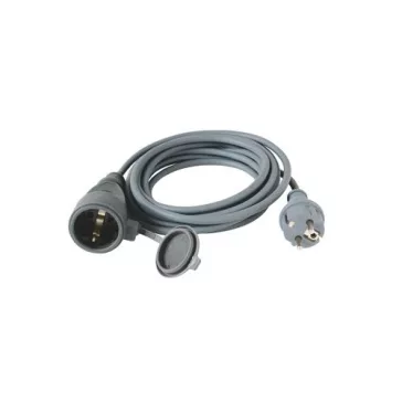   Védőérintkezős KÜLTÉRI lengőhosszabbító, ZÁRÓFEDÉLLEL, 20m- 3X1.5mm2