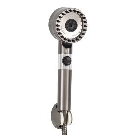 Kori 3 funkciós kézizuhany tömlővel tartóval szürke