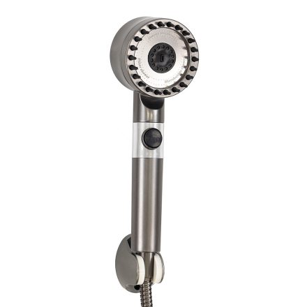 Kori 3 funkciós kézizuhany tömlővel tartóval szürke