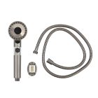 Kori 3 funkciós kézizuhany tömlővel tartóval szürke