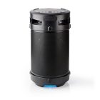 Akkumulátoros party boombox, Bluetooth, 150W, 3,5 óra, 4400 mAh, USB, AUX 6,35 mikrofon bemenet NEDIS SPBB350BK 