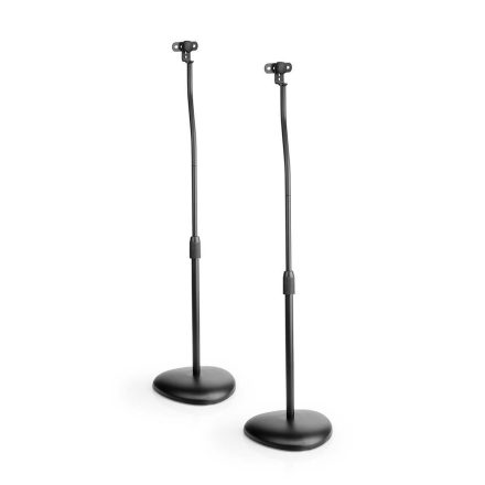 Nedis Hangszóró tartó Kompatibilis: Univerzális | Padló | 4,5 kg | Állítható magasságú | ABS / Acél | Fekete SPMT2750BK