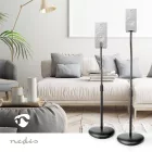 Nedis Hangszóró tartó Kompatibilis: Univerzális | Padló | 4,5 kg | Állítható magasságú | ABS / Acél | Fekete SPMT2750BK