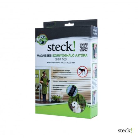 Steck, Mágneses rovarháló függöny ajtóra  fekete  SRM 100