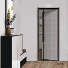 Jobb oldalt nyíló üvegszálas mágneses rovarháló ajtóra, fekete, 2100x1000mm