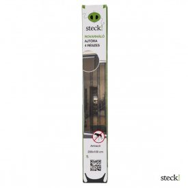   Szúnyogháló függöny ajtóra - 4 db szalag - antracit 200x100 cm