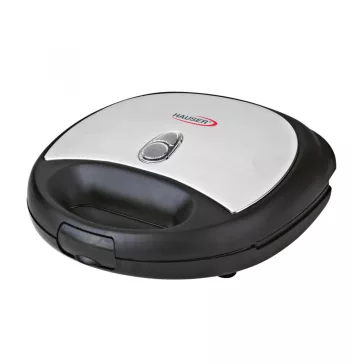   HAUSER ST-629 szendvicssütő, max. 800 W, 2 szeletes, tapadásmentes bevonat, fekete/inox színű