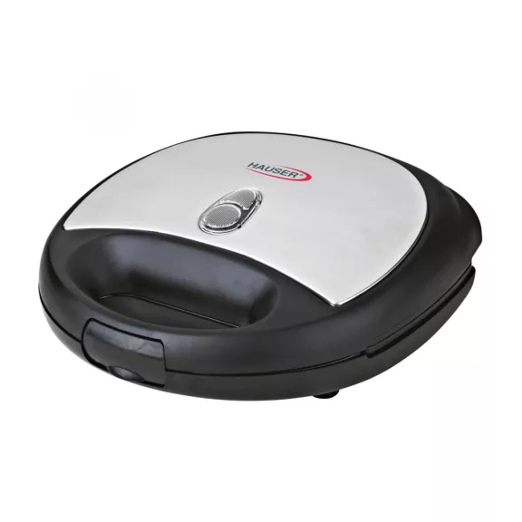 HAUSER ST-629 szendvicssütő, max. 800 W, 2 szeletes, tapadásmentes bevonat, fekete/inox színű HAUSER ST-629 szendvicssütő, max. 800 W, 2 szeletes, tapadásmentes bevonat, fekete/inox színű