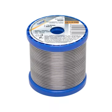   Home SW 1,5/250 forrasztóón, 1,5mm, 250g, európai gyártótól származó kiváló minőségű forrasztóón, összetétel: SN/PB: 60/40%, gyanta: 2,0%
