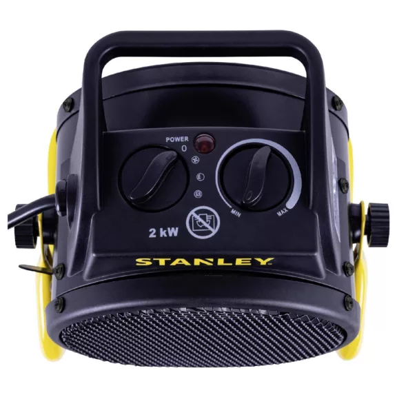 STANLEY SXJH002000E PTC fűtőtest, 2000 W, 2 fokozat, fém ház, termosztát, túlmelegedés elleni védelem STANLEY SXJH002000E PTC fűtőtest, 2000 W, 2 fokozat, fém ház, termosztát, túlmelegedés elleni védelem