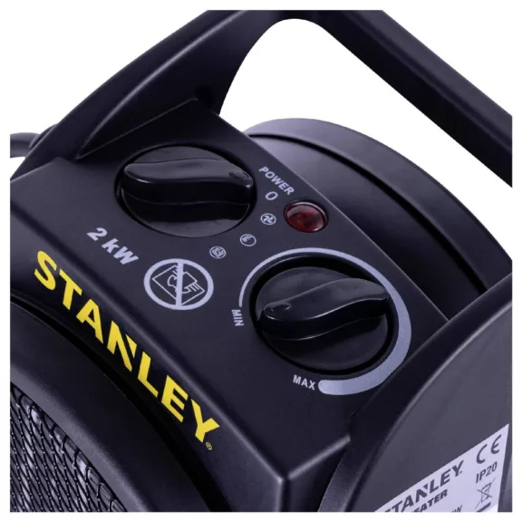 STANLEY SXJH002000E PTC fűtőtest, 2000 W, 2 fokozat, fém ház, termosztát, túlmelegedés elleni védelem STANLEY SXJH002000E PTC fűtőtest, 2000 W, 2 fokozat, fém ház, termosztát, túlmelegedés elleni védelem