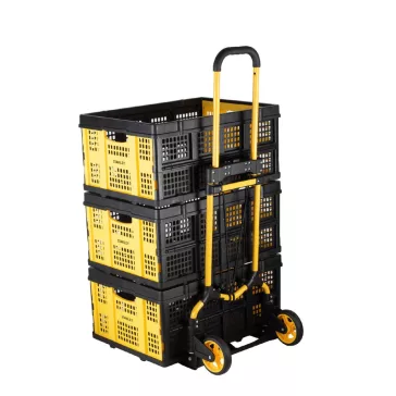   STANLEY SXWTD-FT580 összecsukható molnárkocsi, 70 kg teherbírás, acél váz és rakodófelület, erős gumizsinór, tömege 3,9 kg