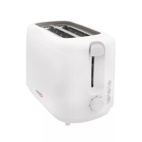 HAUSER T-232 kenyérpirító, 700 W, 2 szeletes, fokozatmentes pirítás, fehér színű HAUSER T-232 kenyérpirító, 700 W, 2 szeletes, fokozatmentes pirítás, fehér színű