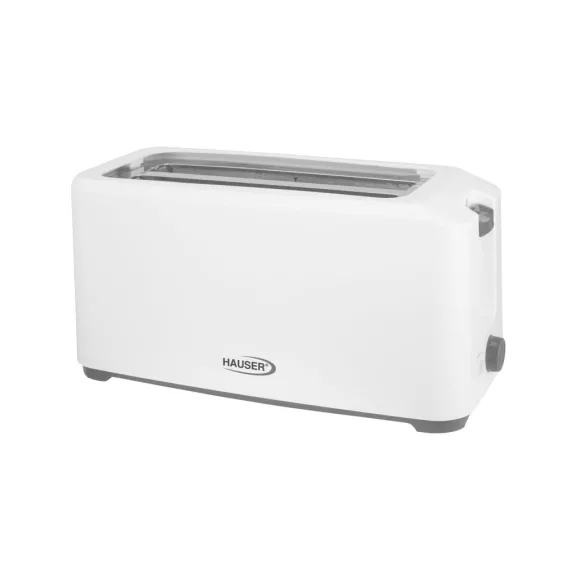 HAUSER T-234 kenyérpirító, 1450 W, 4 szeletes, automata szeletkidobás, fokozatmentes pirítás, fehér/szürke színű HAUSER T-234 kenyérpirító, 1450 W, 4 szeletes, automata szeletkidobás, fokozatmentes pirítás, fehér/szürke színű