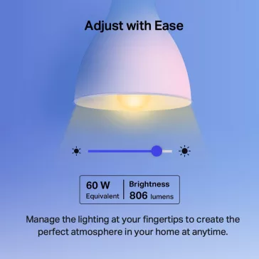   TP-LINK LED Izzó Wi-Fi-s E27, váltakozó színekkel, TAPO L530E