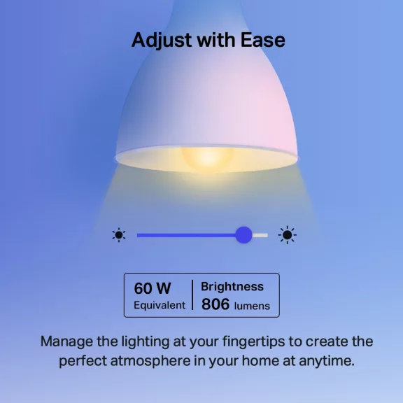 TP-LINK LED Izzó Wi-Fi-s E27, váltakozó színekkel, TAPO L530E TP-LINK LED Izzó Wi-Fi-s E27, váltakozó színekkel, TAPO L530E