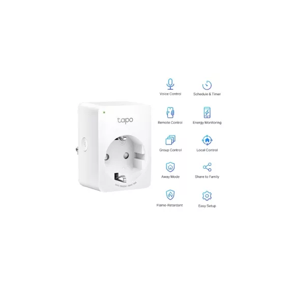 TP-LINK Okos Dugalj Wi-Fi-s Fogyasztás mérővel, TAPO P110 TP-LINK Okos Dugalj Wi-Fi-s Fogyasztás mérővel, TAPO P110
