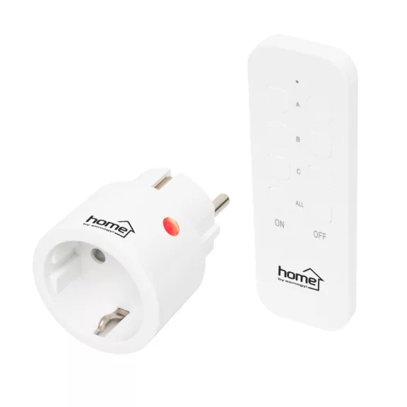 Home TH2311 távirányítható mini hálózati aljzat szett, 2300 W, 1 aljzat + 1 távirányító Home TH2311 távirányítható mini hálózati aljzat szett, 2300 W, 1 aljzat + 1 távirányító