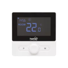   Home THE25B digitális vezetékes szobatermosztát, falra szerelhető, programozható, ablaknyitás-érzékelés, fagyvédelmi funkció, fekete