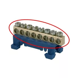FÖLDELŐ ÉS NULLVEZETŐ BEKÖTŐKAPOCS 10 FURATTAL