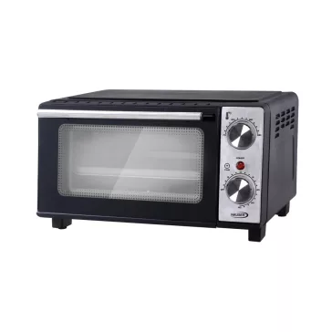   HAUSER TO-1110 minisütő, 650 W, 11 liter, alsó és felső fűtőszálak, időkapcsoló, fekete/ezüst színű
