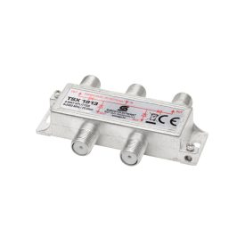   Home TSX 1913 F elosztó, HQ professzionális minőség, 75 Ohm, IP44, cink-ötvözet konstrukció, 5-2400 MHz, 4 utas, 1 bemenet, 4 kimenet