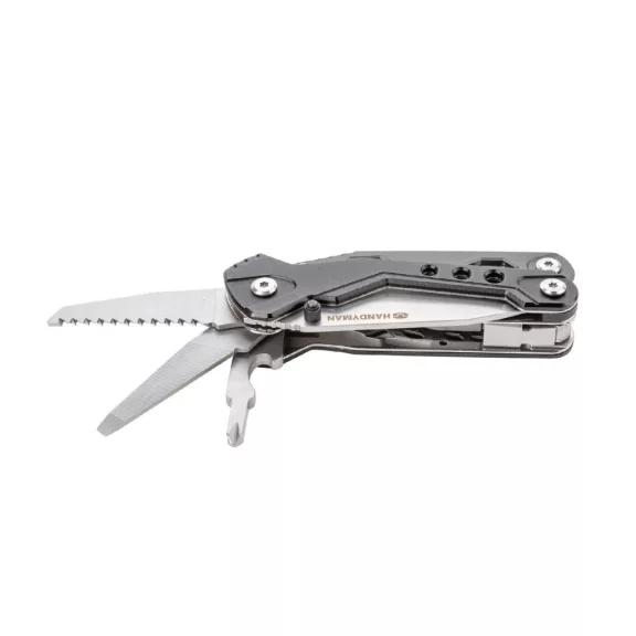 True Utility Handyone, TU181, 18 in 1, 7 cm penge, mágneses bitfej tartó, 9 féle bitfej, rozsdamentes acélváz, eluxált alumínium fogantyú