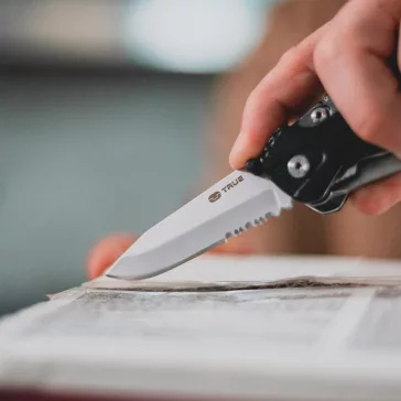   True Utility Handyone, TU181, 18 in 1, 7 cm penge, mágneses bitfej tartó, 9 féle bitfej, rozsdamentes acélváz, eluxált alumínium fogantyú
