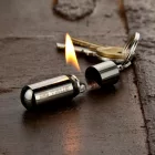 True Utility Firestash, TU262K, vízálló öngyújtó, krómozott cink, hagyományos öngyújtóbenzin