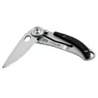 True Utility Skeletonknife, TU571K, 4 cm rozsdamentes acél penge, eloxált alumínium tok, karabiner rögzítési pont, jobb és balkezes